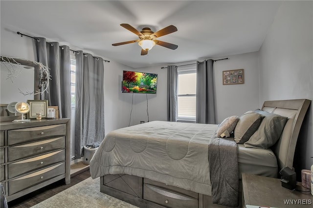 3029 Stieg Rd, Wheatfield, NY 14120 - bedroom featuring wood finished floors and ceiling fan