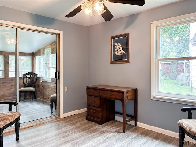 9 Curtis Ave, Lysander, NY 13027 - living area featuring light wood-style flooring and ceiling fan