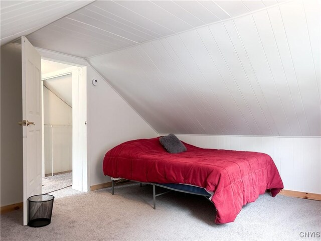 9 Curtis Ave, Lysander, NY 13027 - carpeted bedroom featuring vaulted ceiling and baseboards