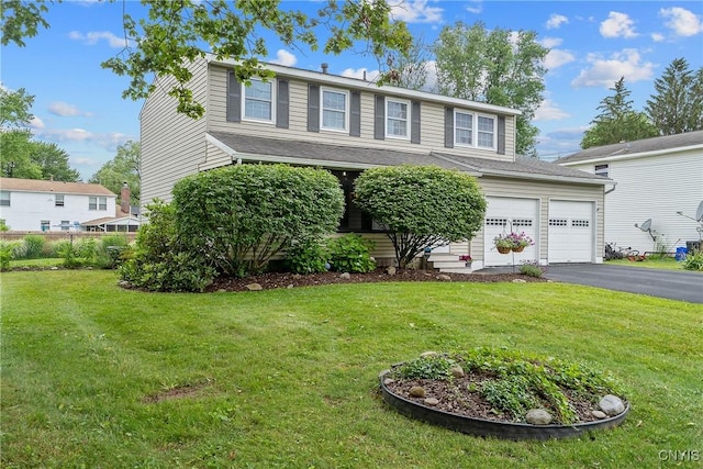 22 Tree Line Dr, Clay, NY 13090 - view of front of home with asphalt driveway and a front yard