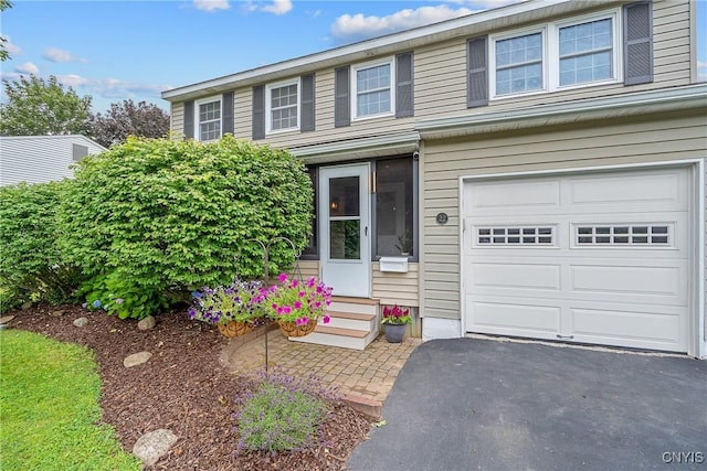 22 Tree Line Dr, Clay, NY 13090 - traditional-style home with a garage and asphalt driveway