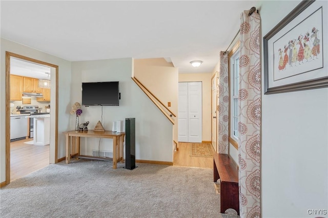 22 Tree Line Dr, Clay, NY 13090 - foyer featuring light colored carpet