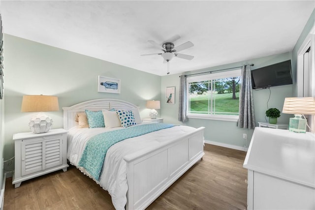 4969 Walnut Cove Dr, Canandaigua Town, NY 14424 - bedroom featuring wood finished floors and ceiling fan