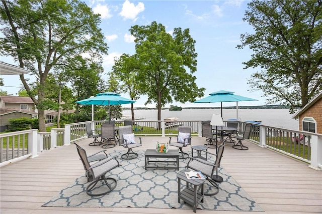 4969 Walnut Cove Dr, Canandaigua Town, NY 14424 - deck with outdoor dining space