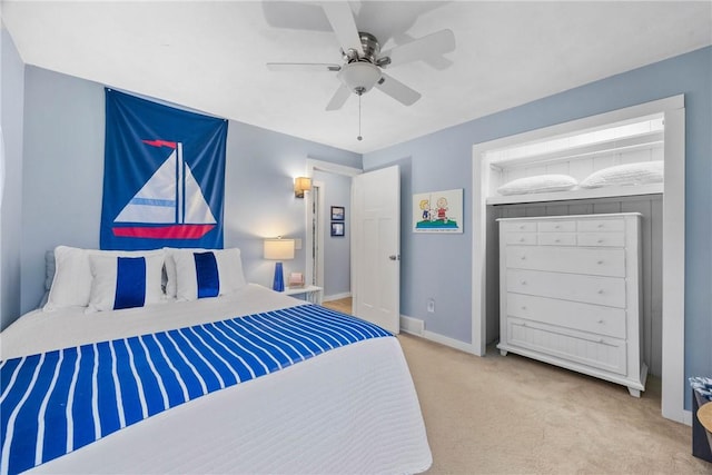 4969 Walnut Cove Dr, Canandaigua Town, NY 14424 - bedroom with carpet flooring and a ceiling fan