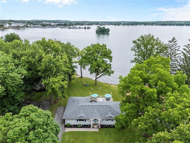 4969 Walnut Cove Dr, Canandaigua Town, NY 14424 - view from above of property featuring a large body of water