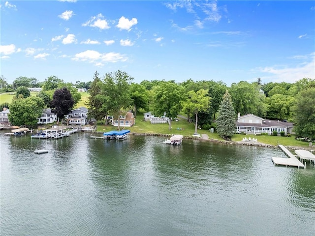 4969 Walnut Cove Dr, Canandaigua Town, NY 14424 - water view with a dock