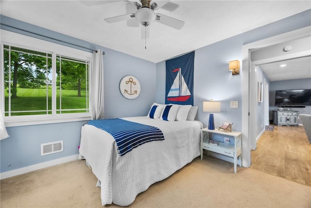 4969 Walnut Cove Dr, Canandaigua Town, NY 14424 - bedroom with carpet flooring and a ceiling fan