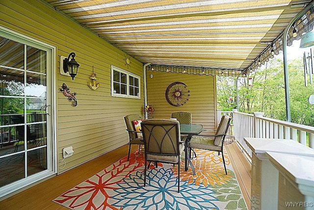 114 Slate Bottom Dr, Lancaster, NY 14043 - wooden deck featuring outdoor dining area
