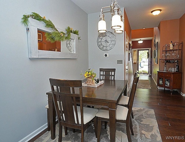 114 Slate Bottom Dr, Lancaster, NY 14043 - dining space with wood finished floors and baseboards