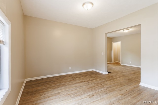 708 Garson Ave, Rochester, NY 14609 - spare room featuring light wood-style flooring