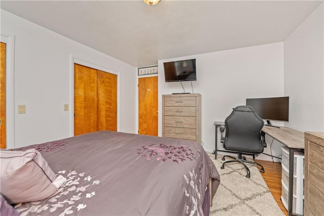 1732 Buffalo Rd, Gates, NY 14624 - bedroom featuring wood finished floors and an office area
