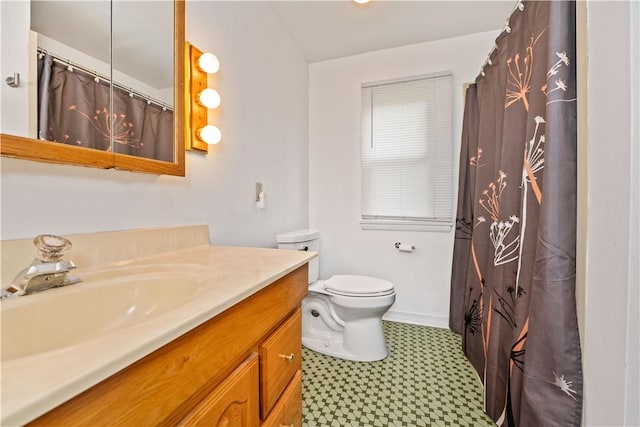 1732 Buffalo Rd, Gates, NY 14624 - full bathroom featuring vanity, tile patterned floors, and a shower with curtain