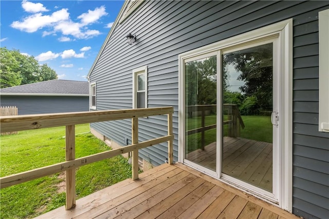1732 Buffalo Rd, Gates, NY 14624 - wooden terrace featuring a lawn