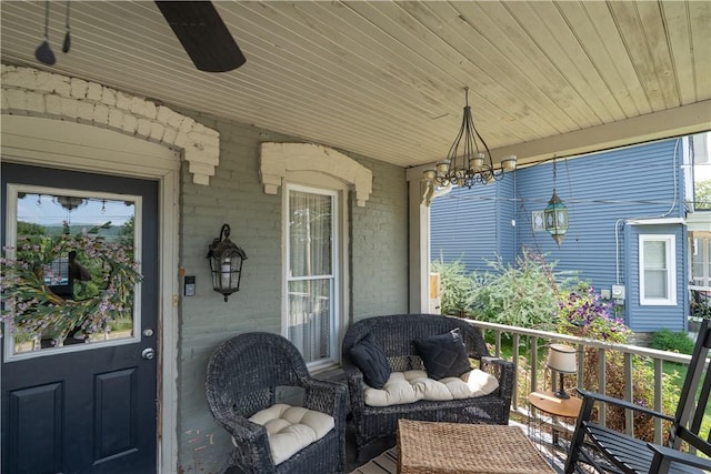 157 Dennis Ave, Hornell, NY 14843 - sunroom featuring a chandelier