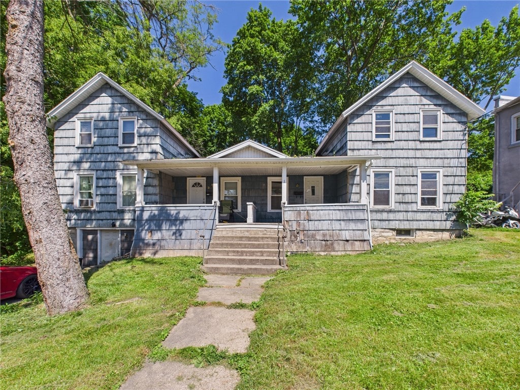 1-3 Lizette St, Auburn, NY 13021 - view of front of home with a porch and a front lawn