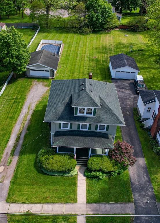 80 E Main St, Leroy, NY 14482 - view from above of property
