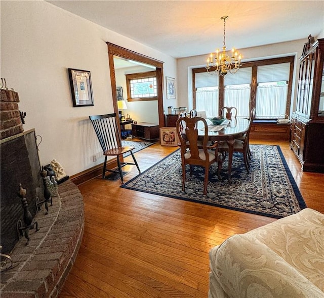 80 E Main St, Leroy, NY 14482 - dining area with a chandelier and wood finished floors
