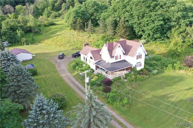 7320 E Flats Rd, East Otto, NY 14729 - view of subject property with a forest
