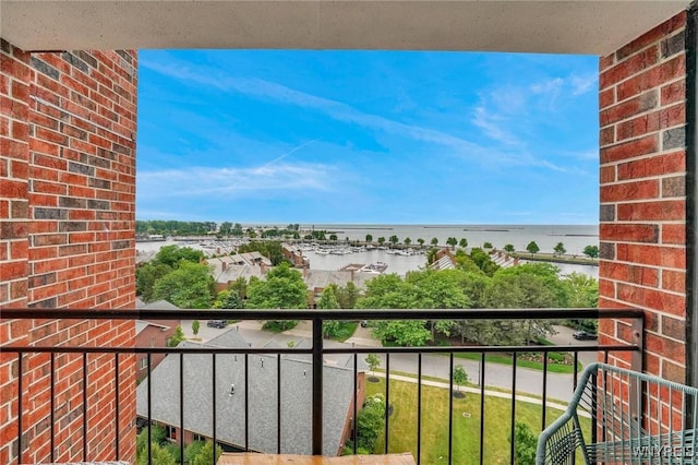 803 Admirals Walk Unit 803, Buffalo, NY 14202 - balcony with a water view