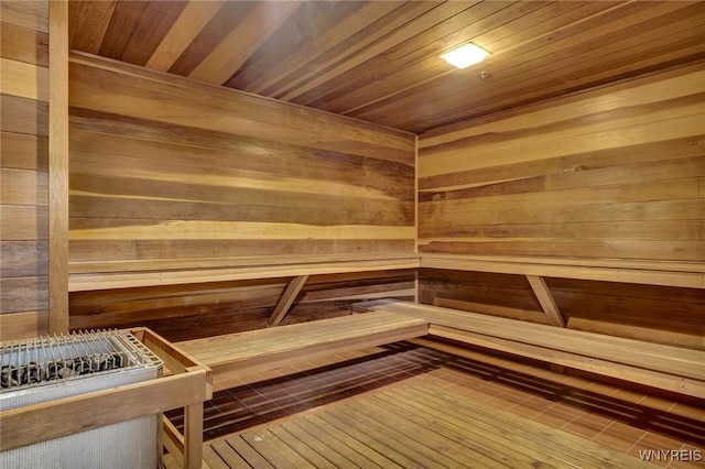 803 Admirals Walk Unit 803, Buffalo, NY 14202 - sauna featuring wooden walls and wood ceiling