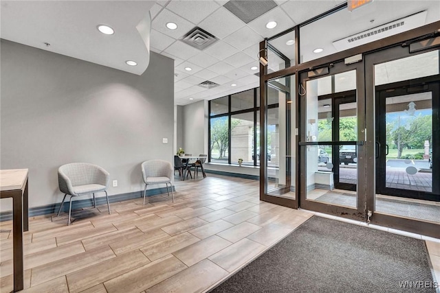 803 Admirals Walk Unit 803, Buffalo, NY 14202 - building lobby with recessed lighting