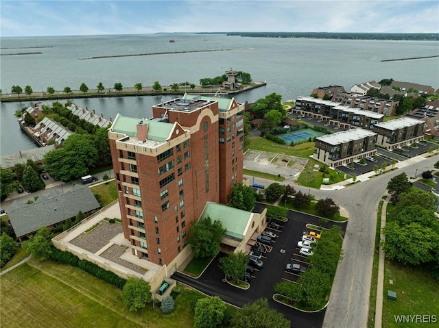 803 Admirals Walk Unit 803, Buffalo, NY 14202 - bird's eye view of a nearby body of water and apartment complex