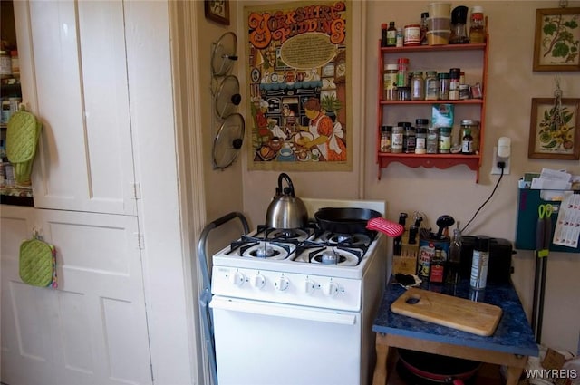 184 Goundry St, North Tonawanda, NY 14120 - kitchen featuring white range with gas stovetop