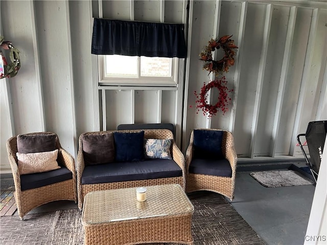 206 Wembridge Dr, Dewitt, NY 13057 - sitting room featuring finished concrete floors