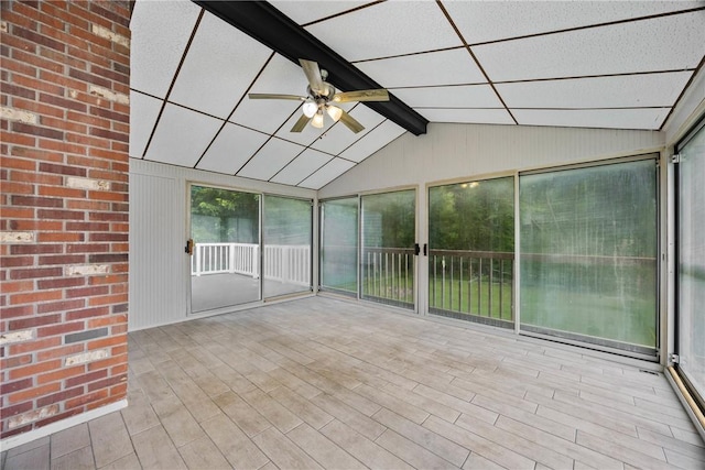 911 Copperkettle Rd, Webster, NY 14580 - unfurnished sunroom with a ceiling fan