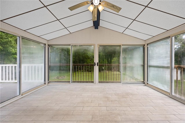 911 Copperkettle Rd, Webster, NY 14580 - unfurnished sunroom featuring a ceiling fan