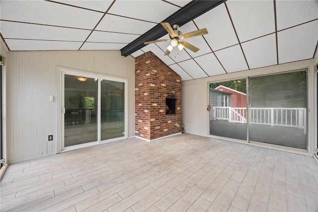 911 Copperkettle Rd, Webster, NY 14580 - view of patio featuring a ceiling fan and a wooden deck