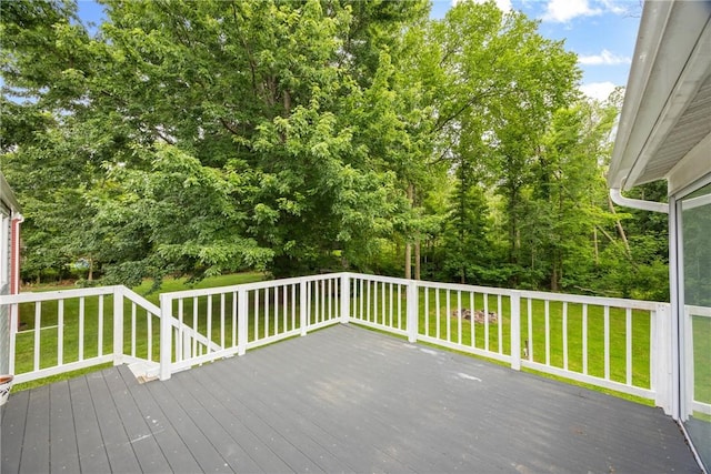 911 Copperkettle Rd, Webster, NY 14580 - wooden deck featuring a lawn