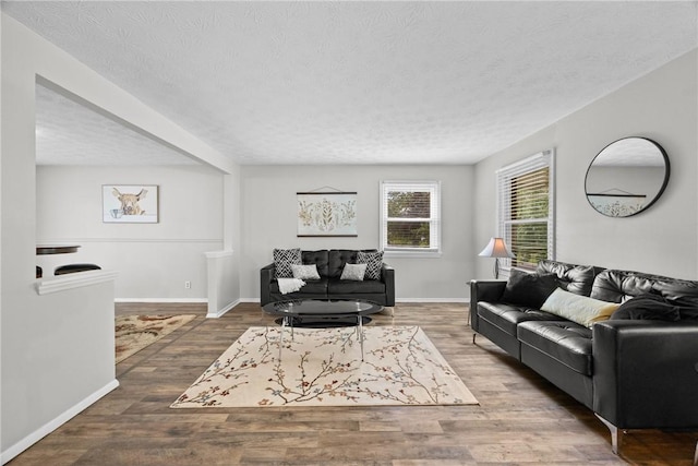 911 Copperkettle Rd, Webster, NY 14580 - living room featuring wood finished floors and a textured ceiling