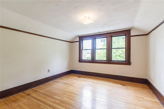 1085 Garson Ave, Rochester, NY 14609 - additional living space featuring vaulted ceiling and light wood finished floors
