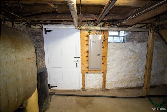 4748 Thrall Rd, Cambria, NY 14094 - below grade area featuring electric panel