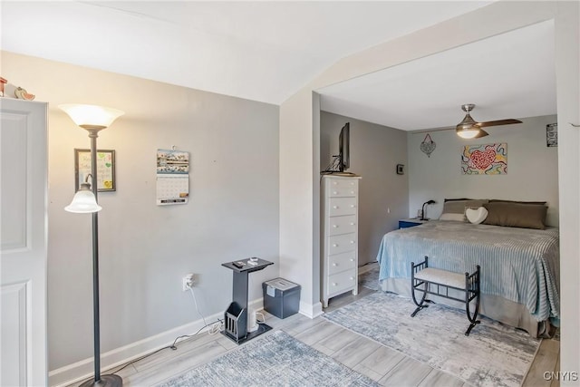 217 Melrose Ave, Camillus, NY 13219 - bedroom with wood finished floors and a ceiling fan