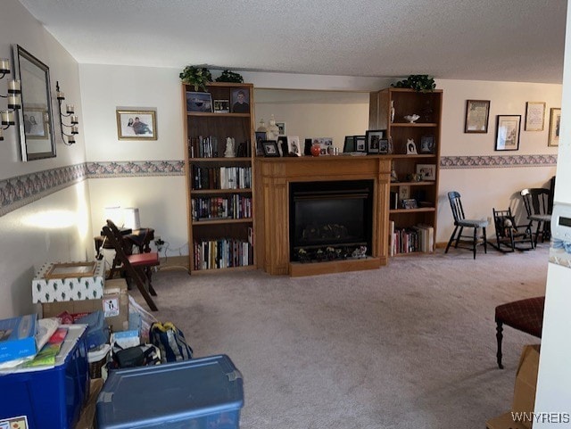 208 Angle Rd, West Seneca, NY 14224 - living room with a fireplace and carpet flooring
