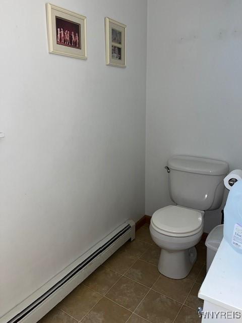 208 Angle Rd, West Seneca, NY 14224 - bathroom with a baseboard heating unit and tile patterned floors