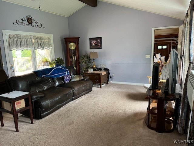 208 Angle Rd, West Seneca, NY 14224 - carpeted living area featuring baseboards