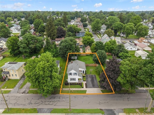 37 Augustus St, Auburn, NY 13021 - aerial view of residential area featuring property boundaries highlighted