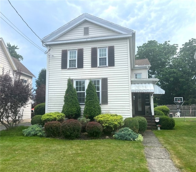 73 Platt St, Hornell, NY 14843 - neoclassical home with a front yard