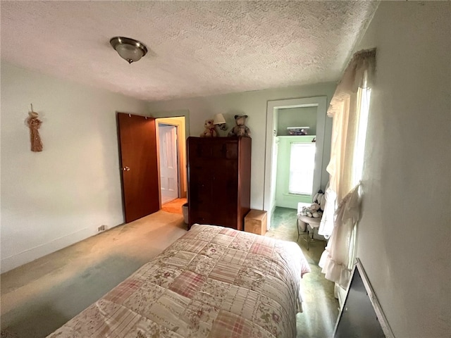 73 Platt St, Hornell, NY 14843 - bedroom featuring carpet and a textured ceiling