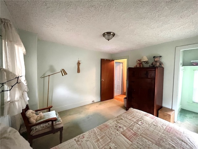 73 Platt St, Hornell, NY 14843 - carpeted bedroom featuring a textured ceiling