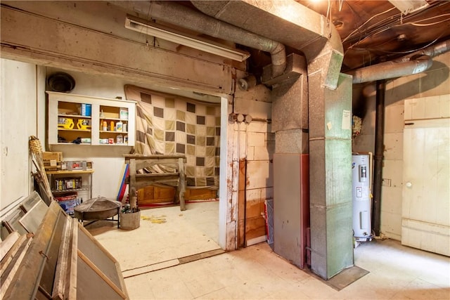 27 E Main St, Sodus, NY 14551 - misc room featuring electric water heater and heating unit
