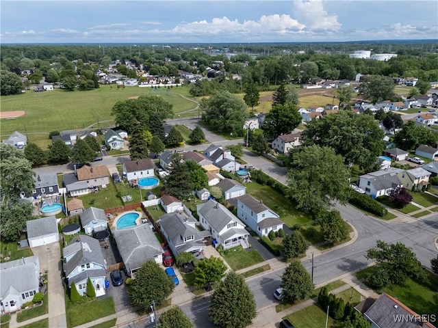 101 Barnsdale Ave, West Seneca, NY 14224 - aerial view of property and surrounding area with nearby suburban area and a pool area