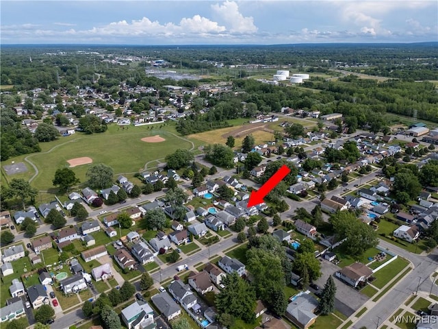 101 Barnsdale Ave, West Seneca, NY 14224 - aerial overview of property's location with nearby suburban area