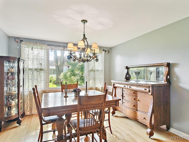 149 Ava Ln, Amherst, NY 14221 - dining room featuring a chandelier and light wood-style flooring