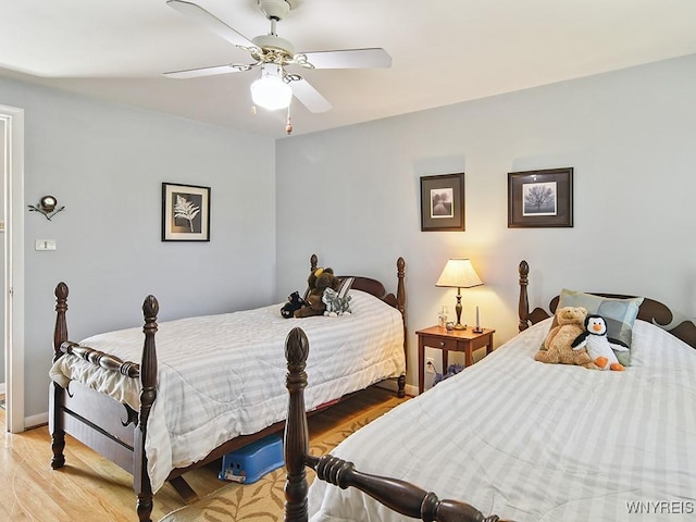 149 Ava Ln, Amherst, NY 14221 - bedroom featuring light wood-style floors and a ceiling fan