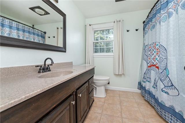 99 Dorian Ln, Greece, NY 14626 - bathroom with vanity, tile patterned flooring, and a shower with curtain